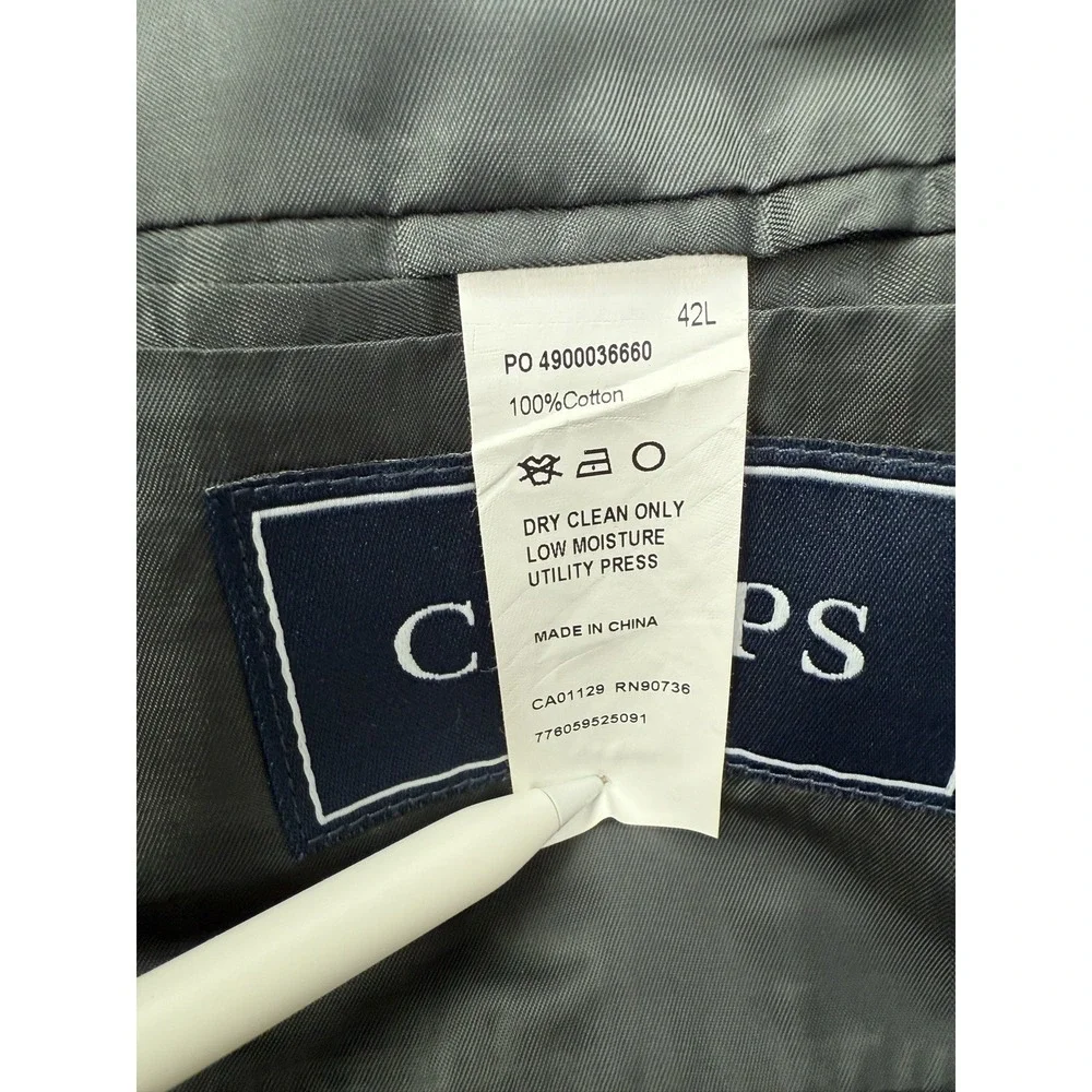 Chaps Ralph Lauren 42L Dark Chocolate Corduroy Sport Coat Blazer Business Preppy - Picture 7 of 13